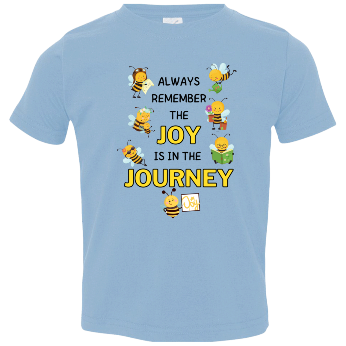 Kids Joy is in the Journey, 4.5 oz !00% Fine Jersey Size 2T - 5/6