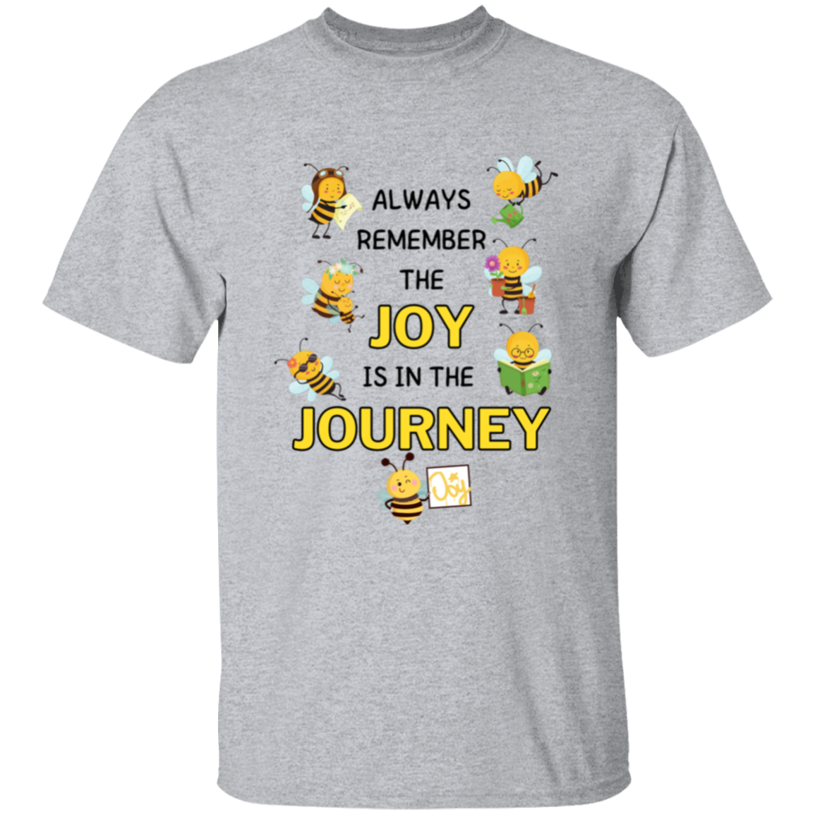 Kids Joy is in the Journey, 5.3 oz !00% Cotton T-shirt, Size YXS - YXL