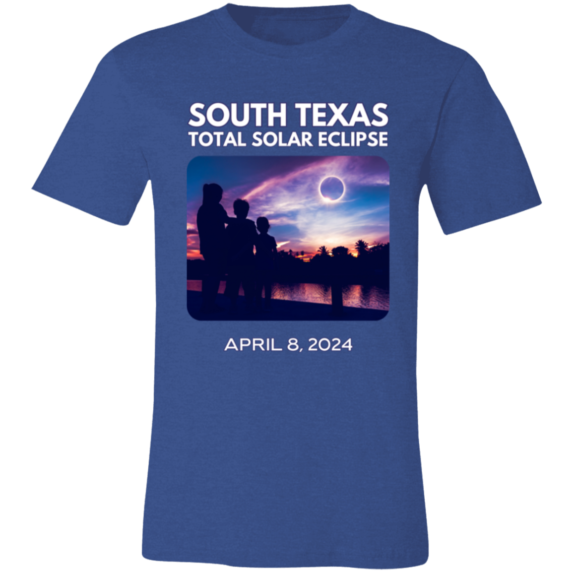 South TX Totality Front & Back Unisex 100% Cotton T-Shirt