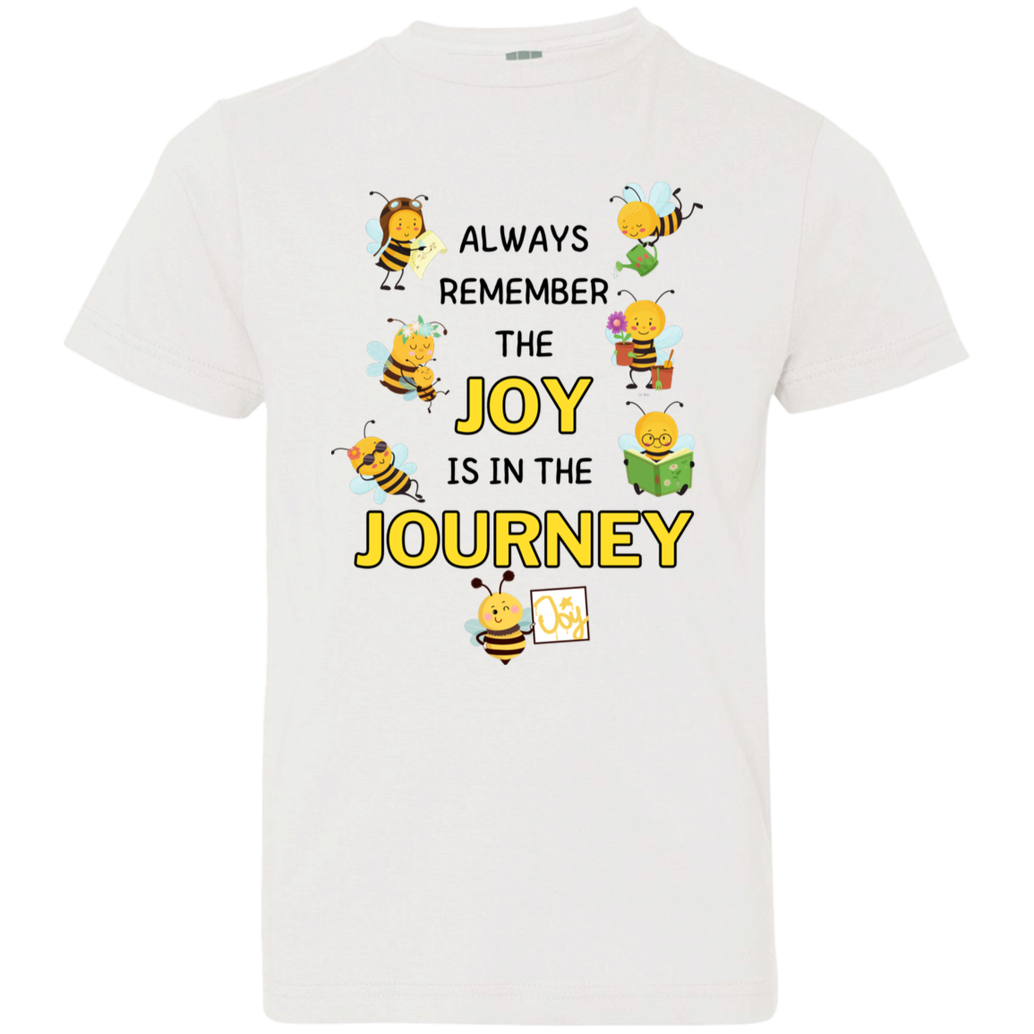 Kids Joy is in the Journey, 4.5 oz 100% Cotton, Size YXS-YXL