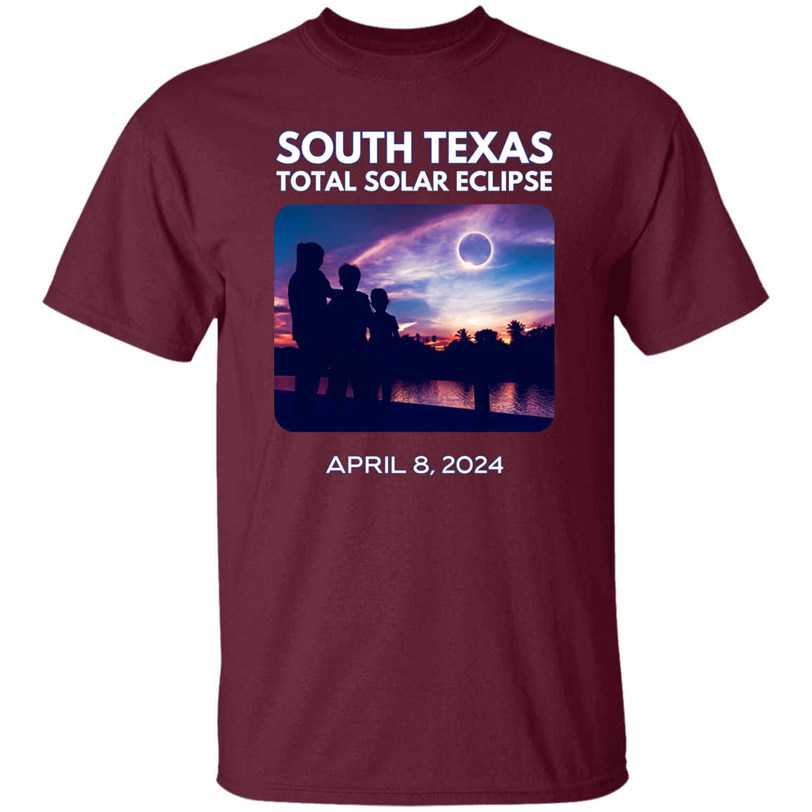 South TX Totality Front and Back Men's or Women's T-shirt