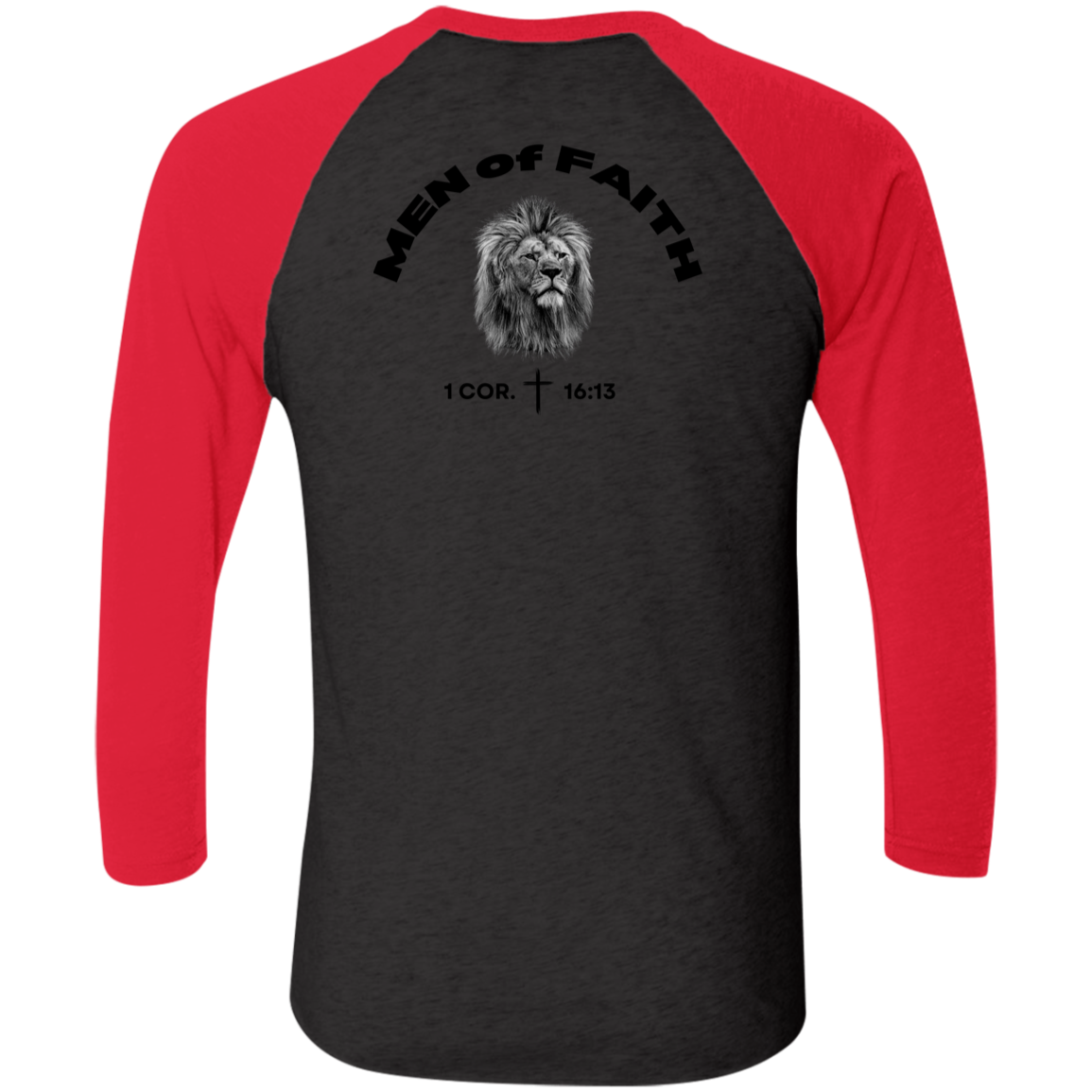 Men of Faith Tri-Blend 3/4 Sleeve Raglan T-Shirt