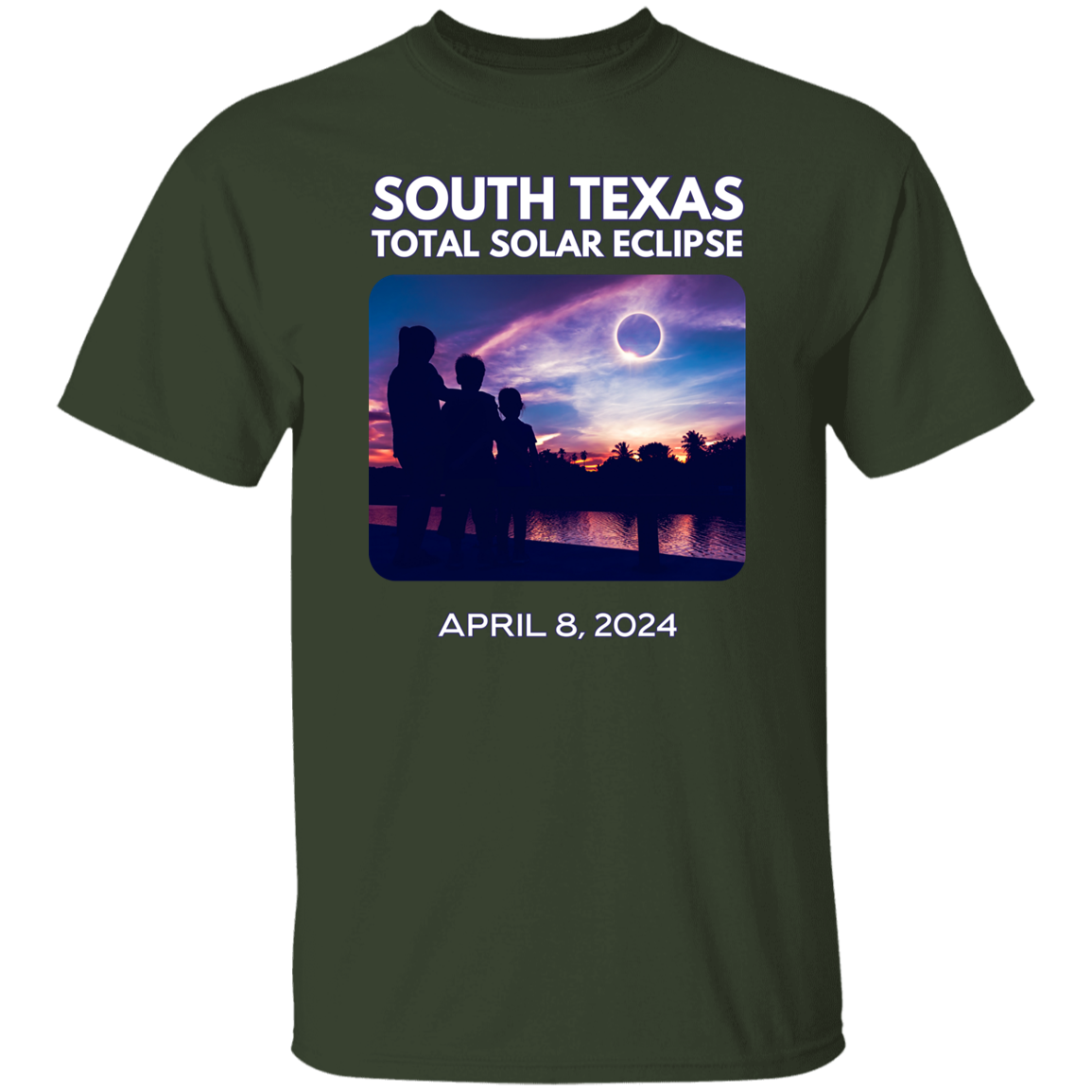 South TX Totality Front and Back Men's or Women's T-shirt