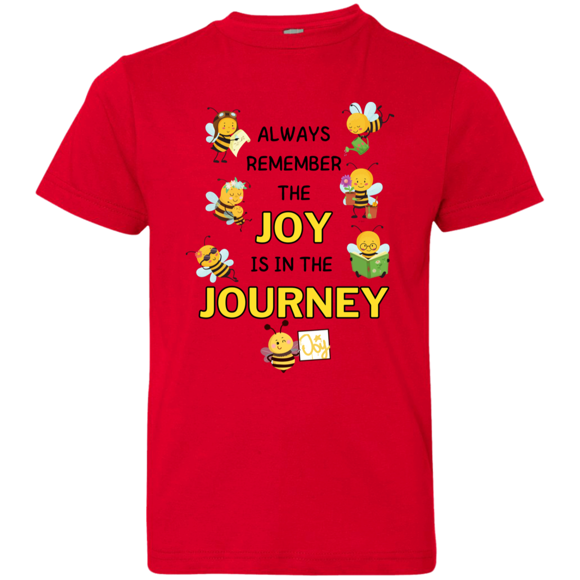 Kids Joy is in the Journey, 4.5 oz 100% Cotton, Size YXS-YXL