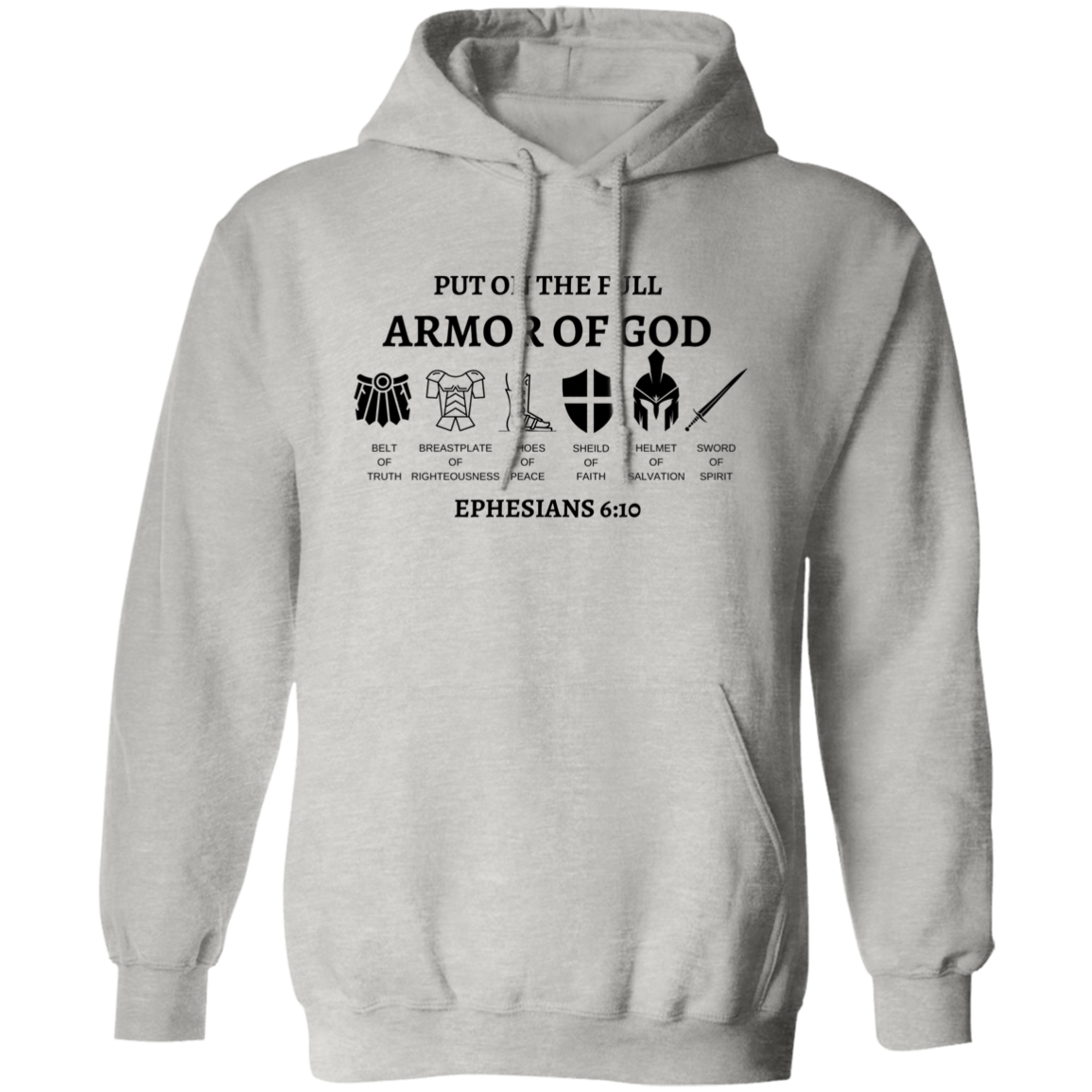 Armor Of GOD Pullover Hoodie S-5XL