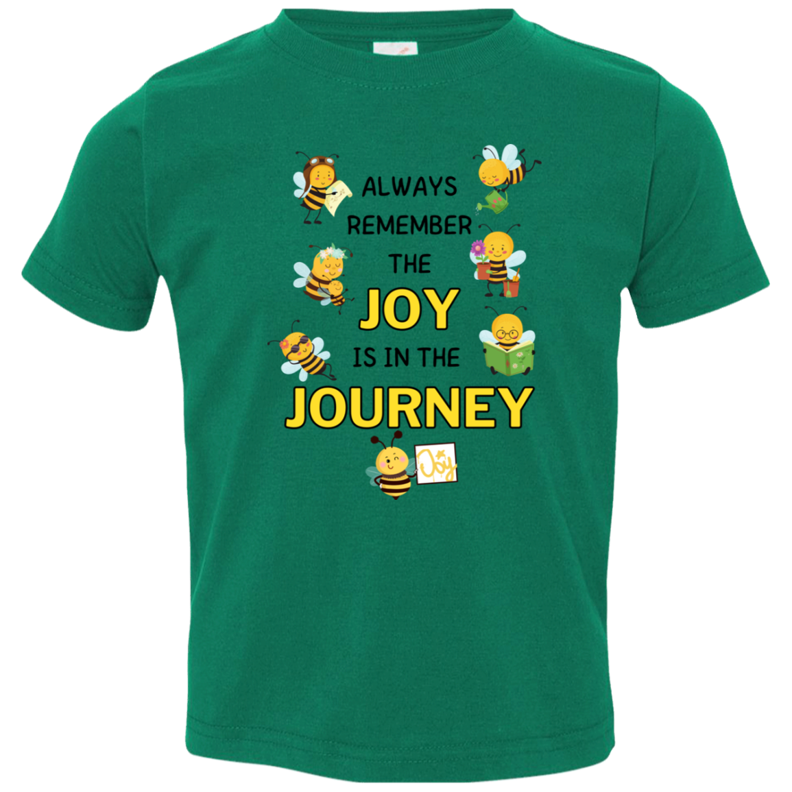 Kids Joy is in the Journey, 4.5 oz !00% Fine Jersey Size 2T - 5/6