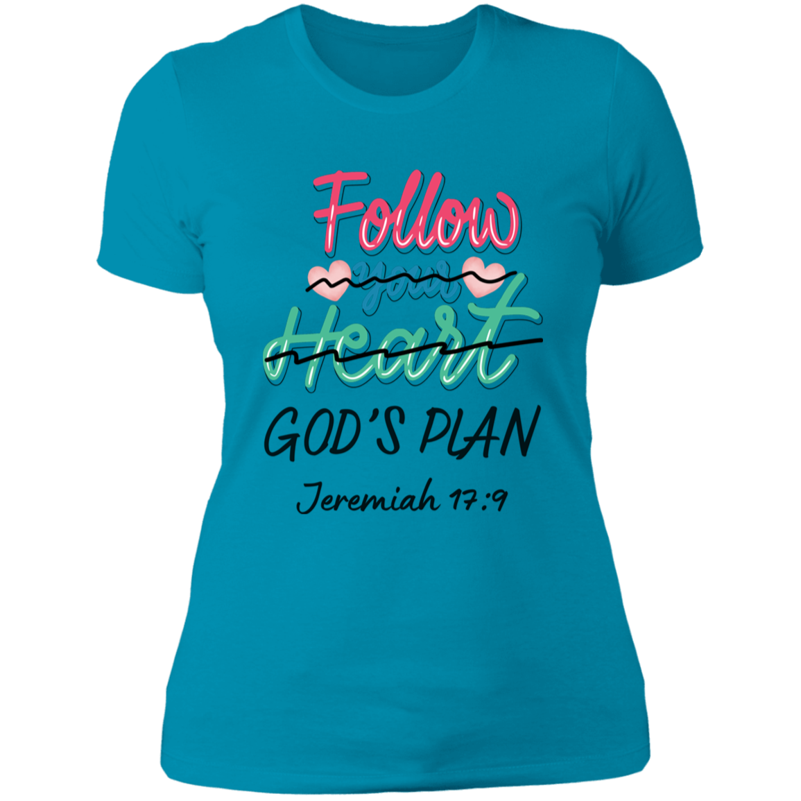 Follow Your Heart Ladies Boyfriend T-Shirt