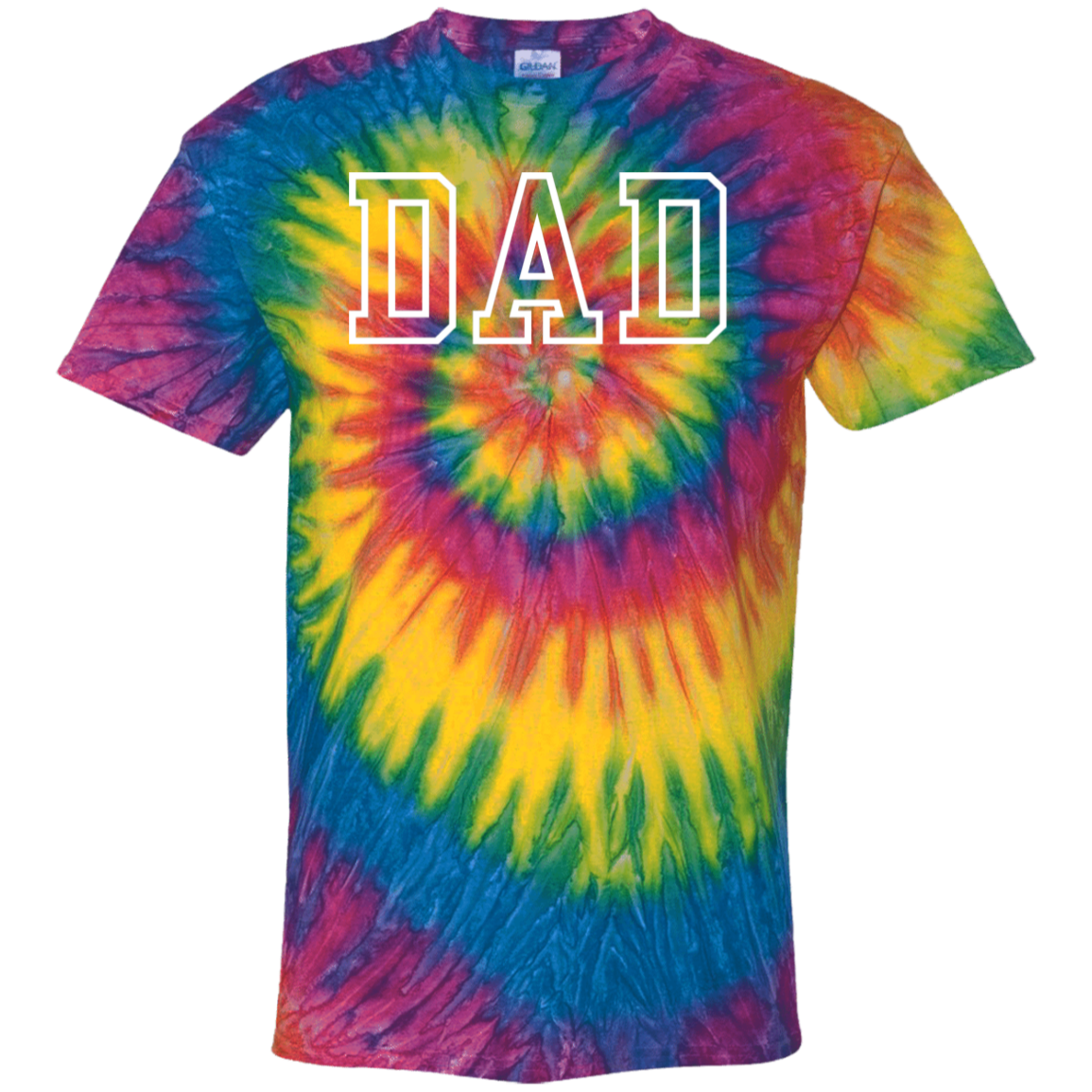 DAD 100% Cotton Tie-Dye T-Shirt