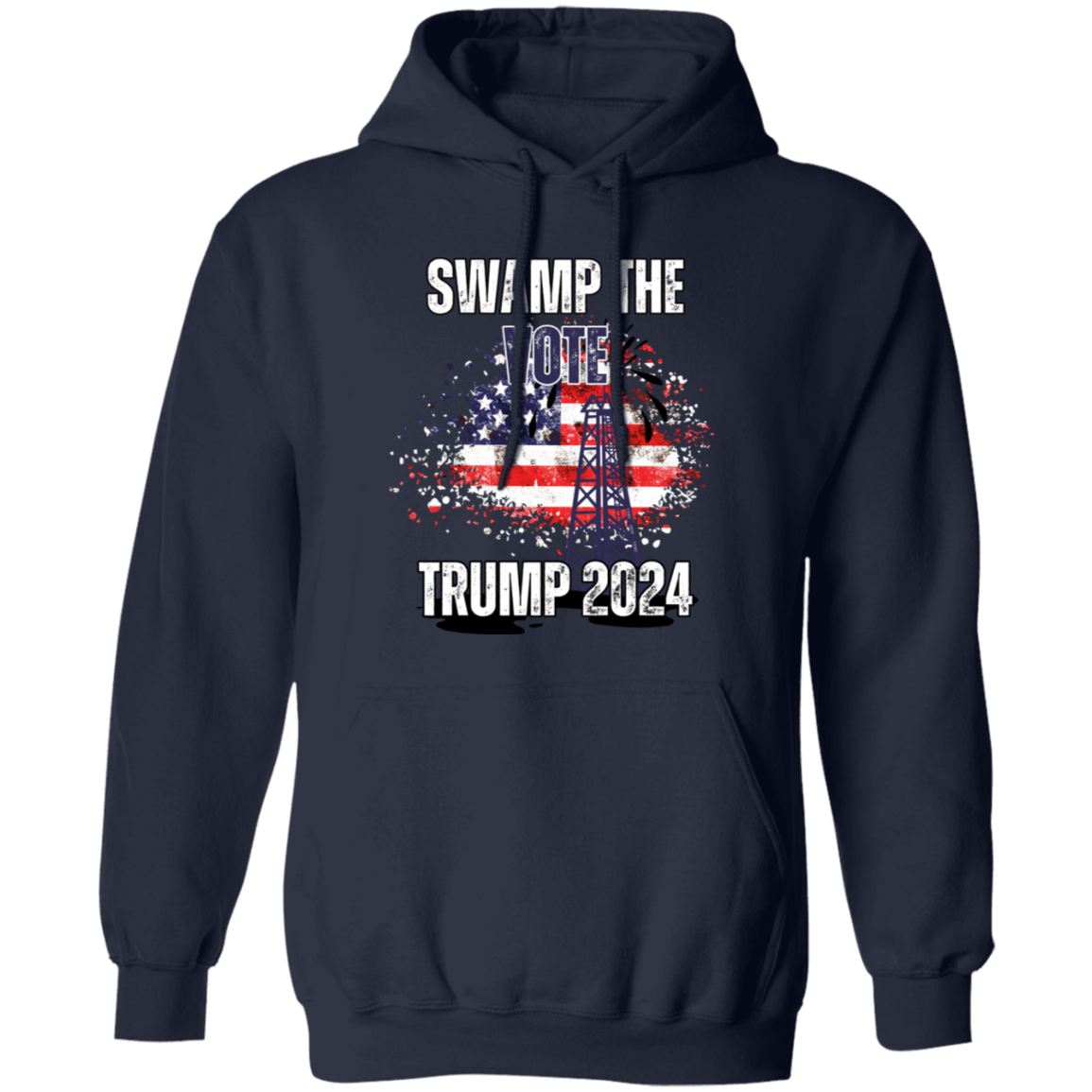 Trump 2024 Swamp the Vote  Hoodie