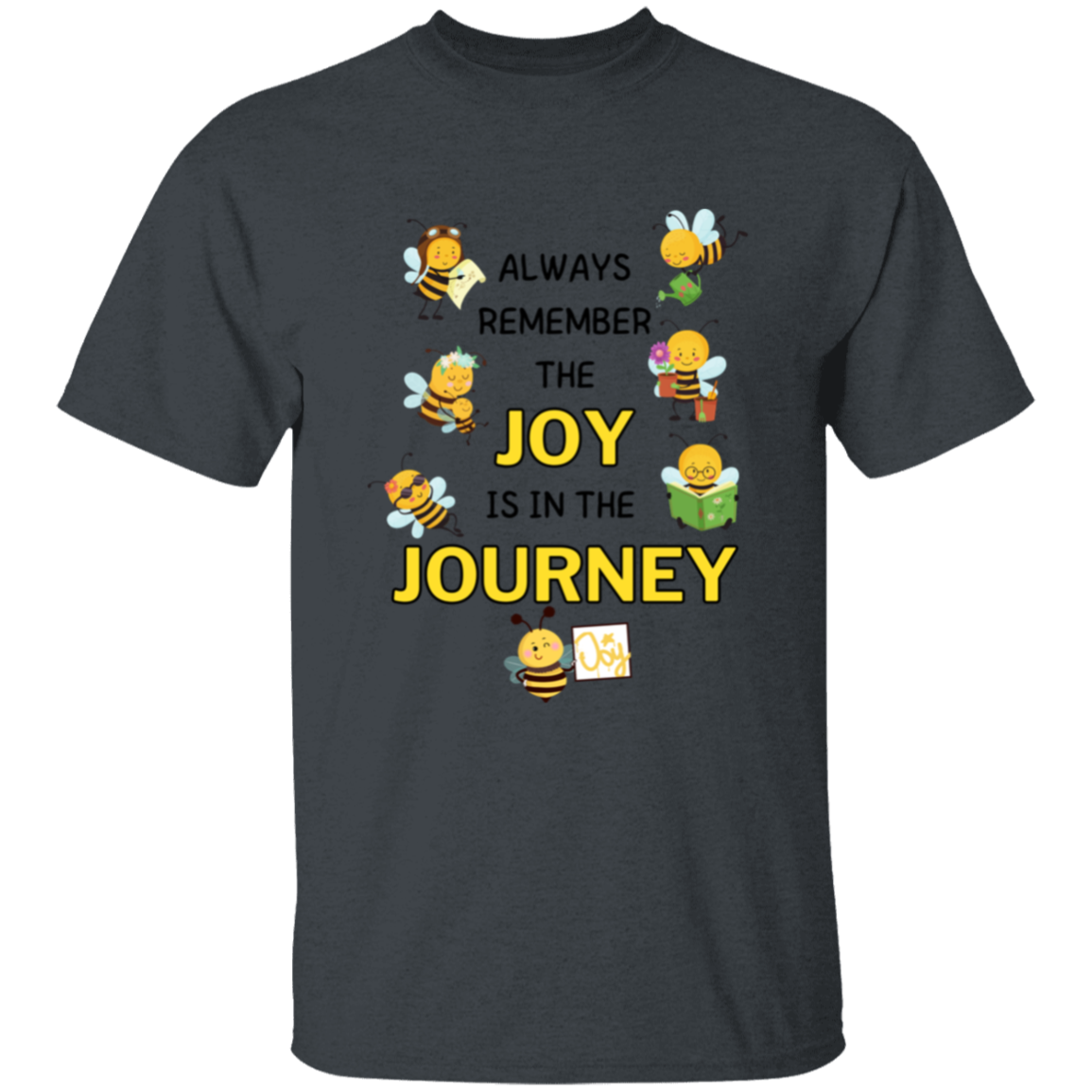 Kids Joy is in the Journey, 5.3 oz !00% Cotton T-shirt, Size YXS - YXL