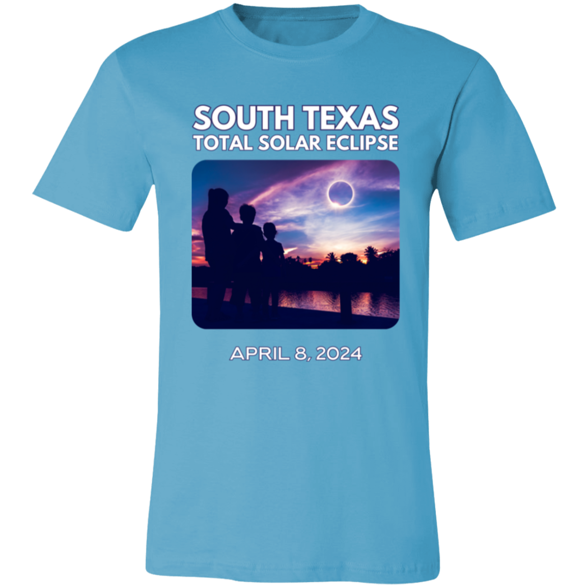 South TX Totality Front & Back Unisex 100% Cotton T-Shirt