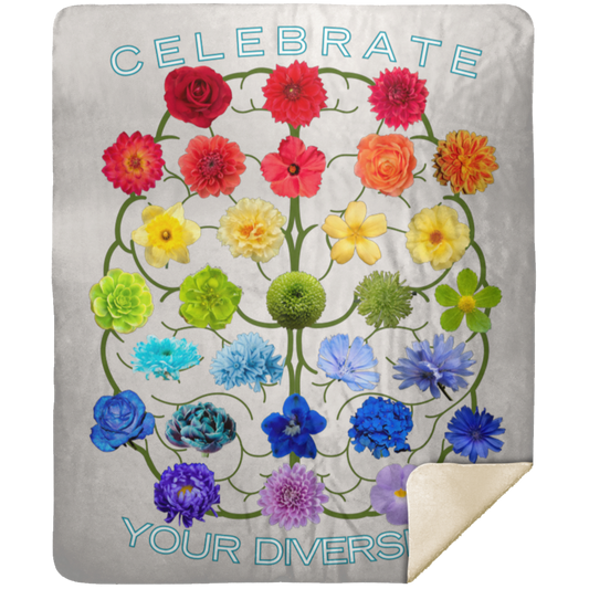 CELEBRATE Your Diversity Sherpa Blanket 50X60