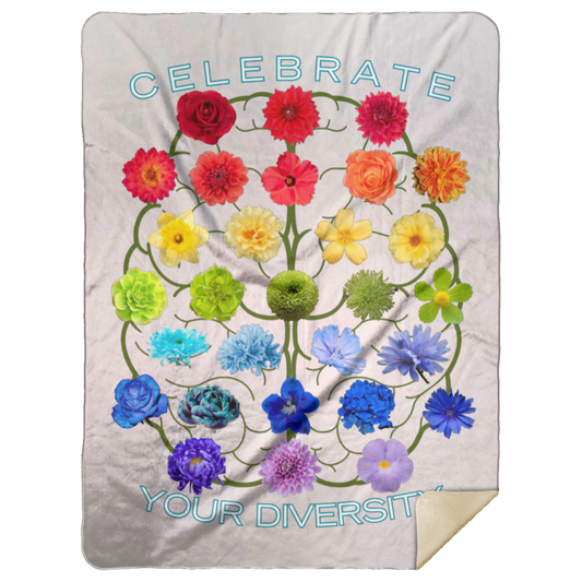 CELEBRATE Your Diversity Sherpa Blanket 60X80