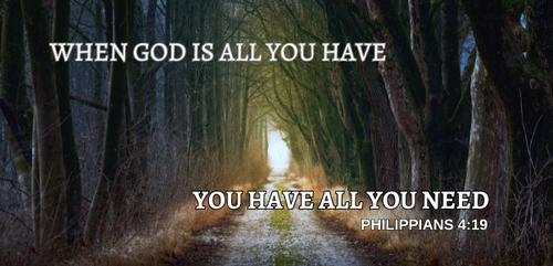 15oz When GOD Is All You Have Black Mug