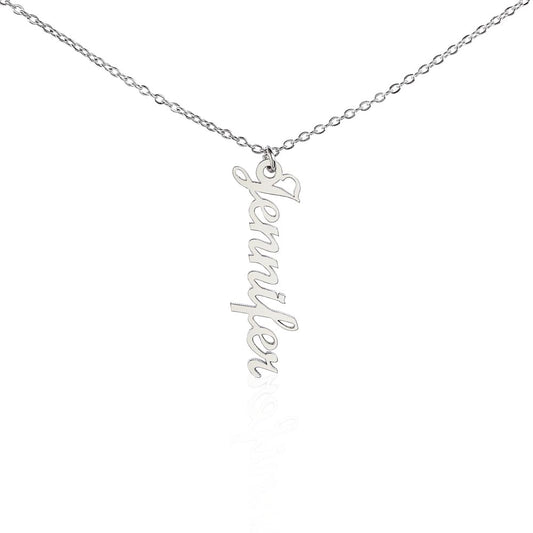 Beautiful Vertical Personalized Name Necklace