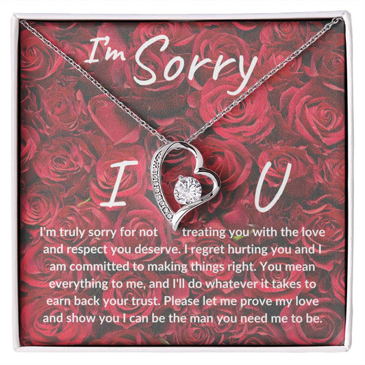 I'm Sorry I Love You Forever Love Necklace