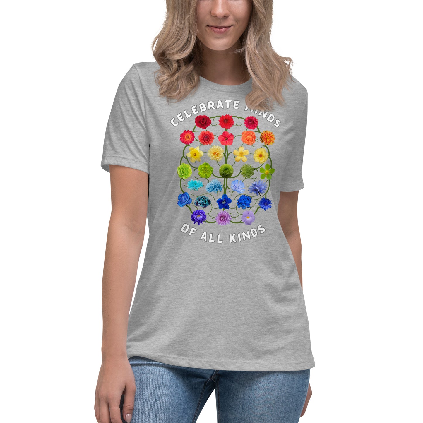 Celebrate Minds Of All Kinds Women's Relaxed T-Shirt