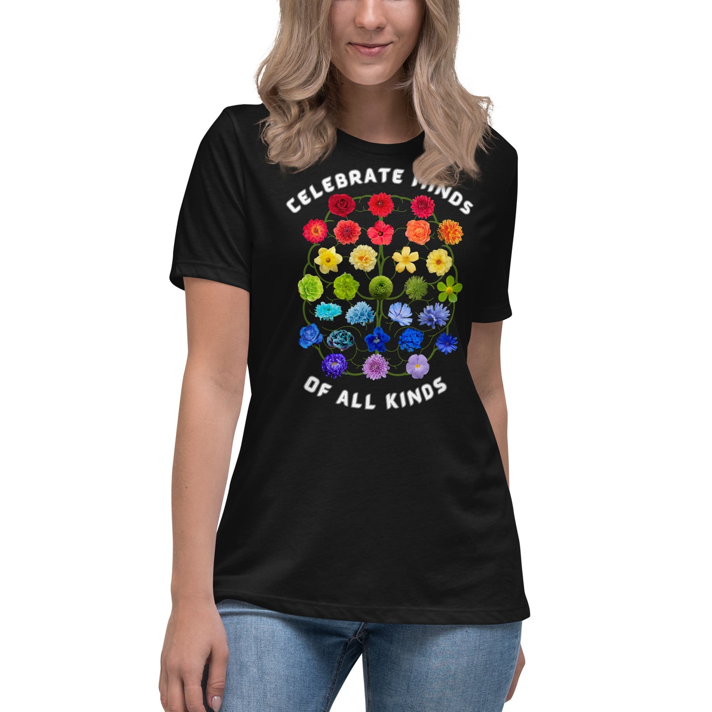 Celebrate Minds Of All Kinds Women's Relaxed T-Shirt