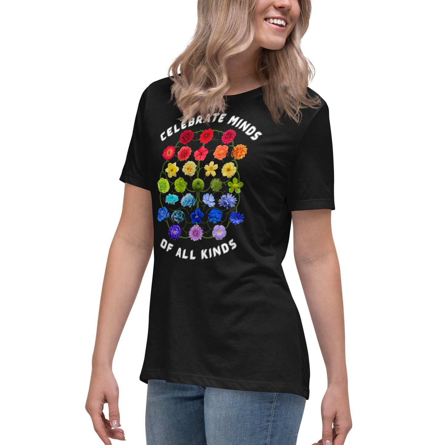 Celebrate Minds Of All Kinds Women's Relaxed T-Shirt