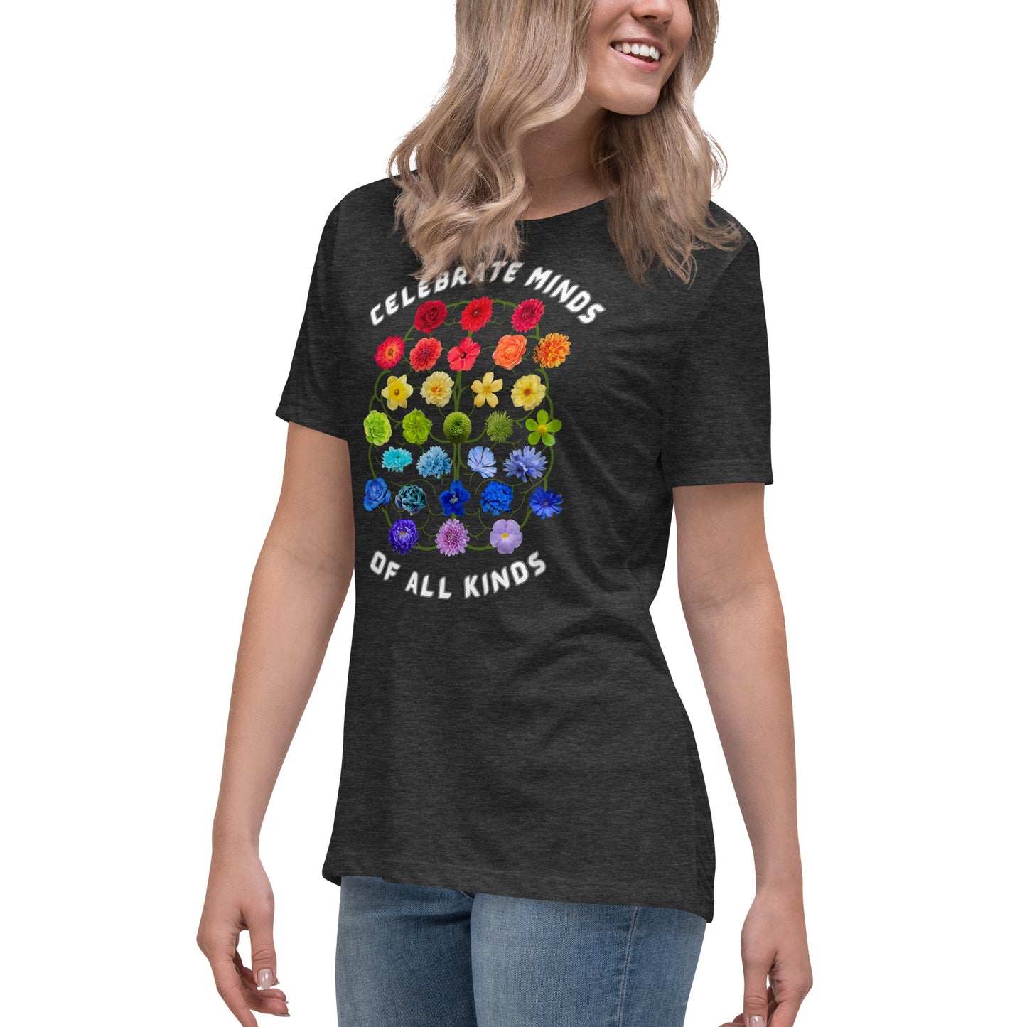 Celebrate Minds Of All Kinds Women's Relaxed T-Shirt