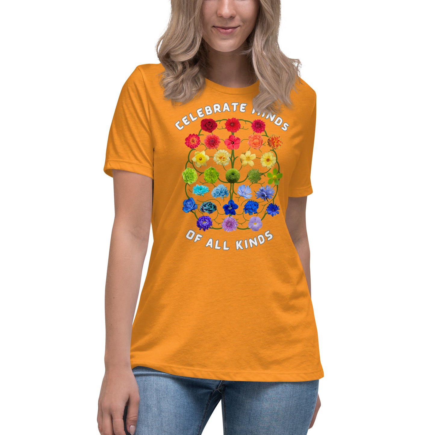 Celebrate Minds Of All Kinds Women's Relaxed T-Shirt