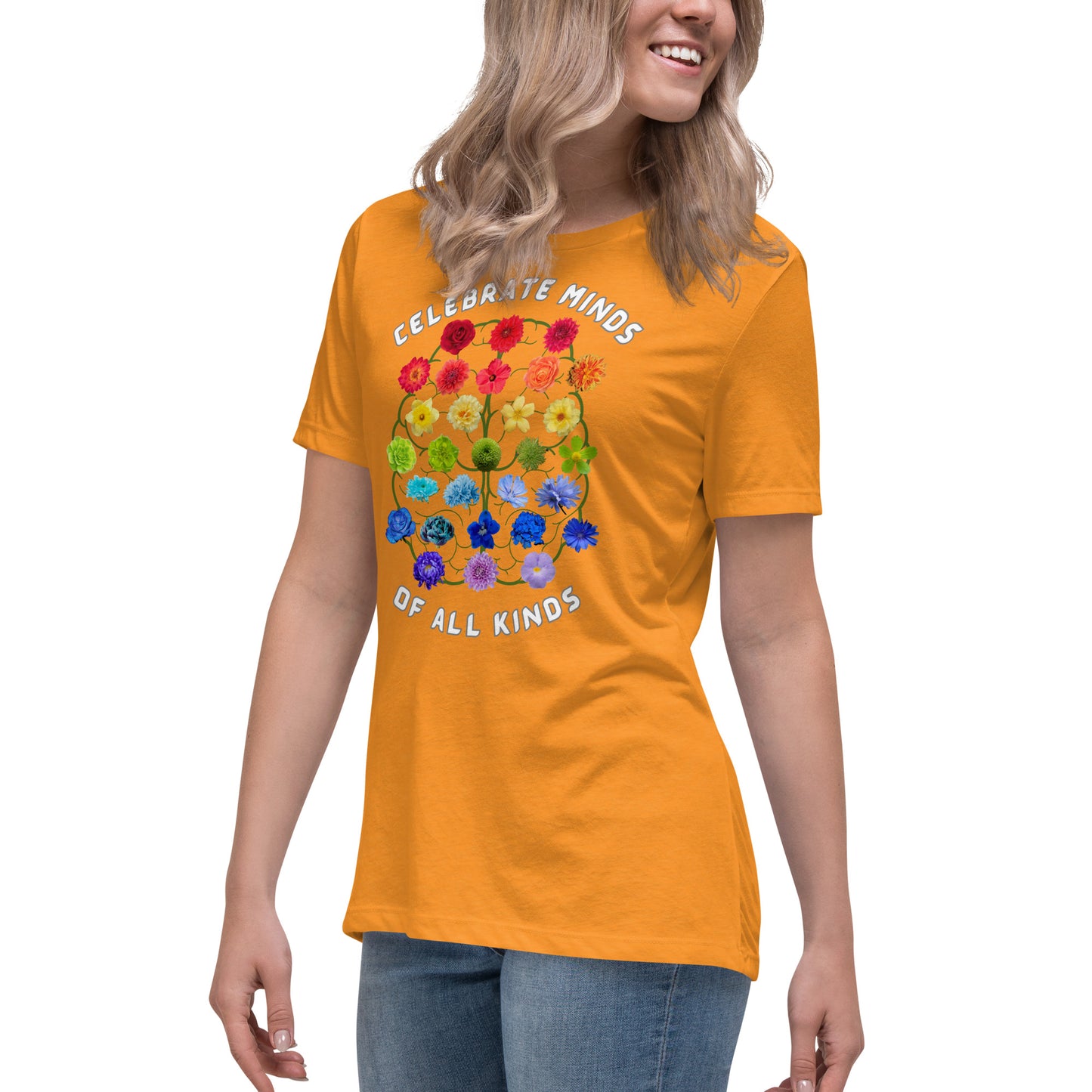 Celebrate Minds Of All Kinds Women's Relaxed T-Shirt