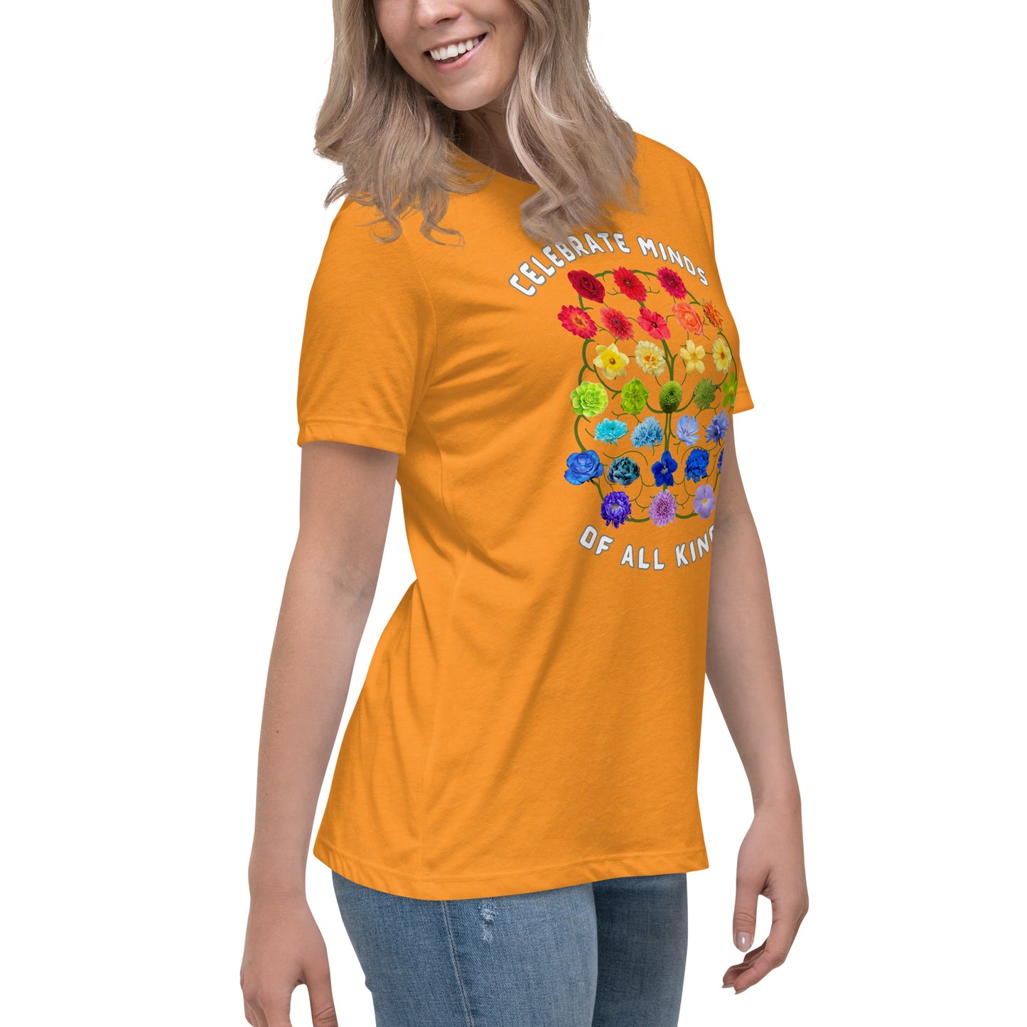 Celebrate Minds Of All Kinds Women's Relaxed T-Shirt