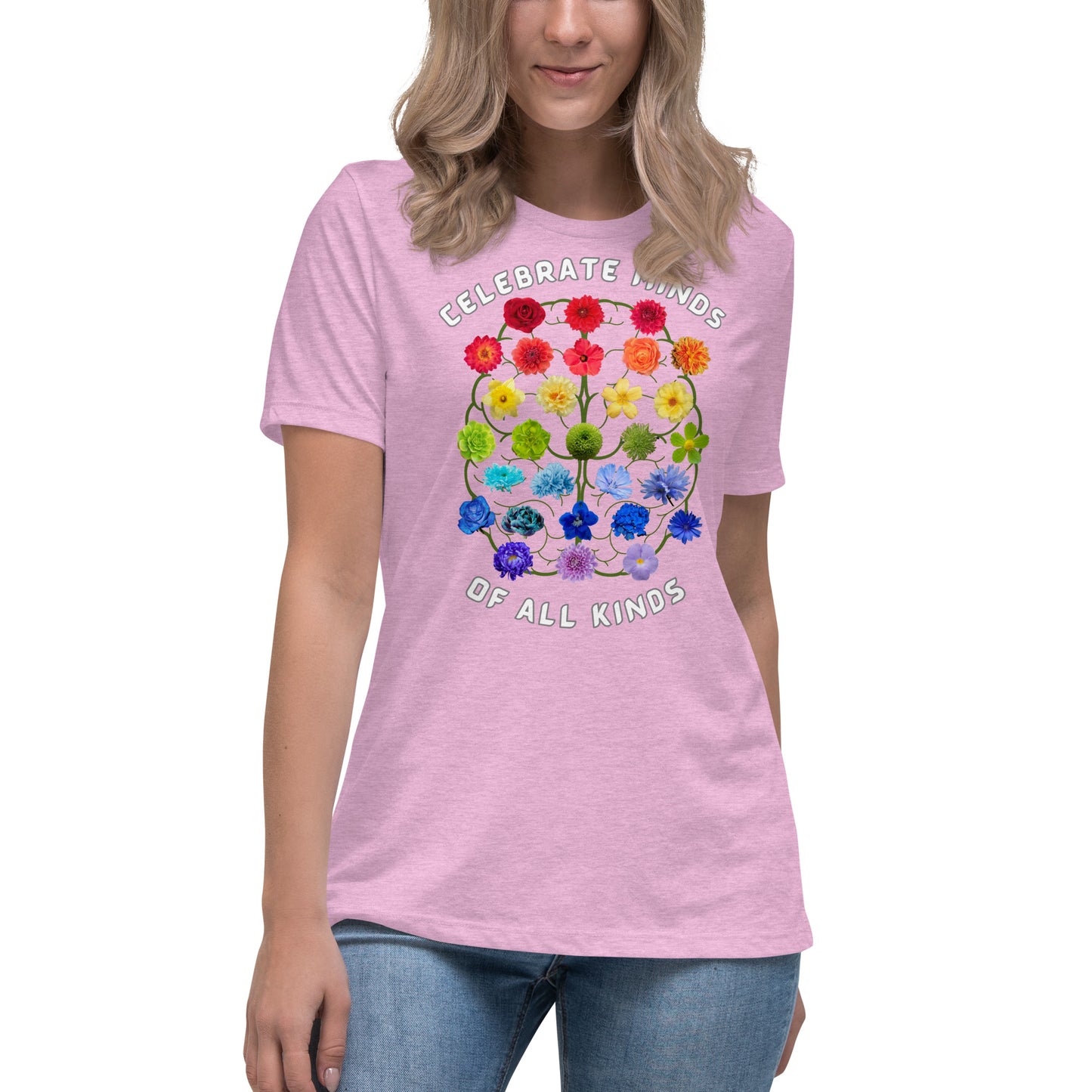 Celebrate Minds Of All Kinds Women's Relaxed T-Shirt