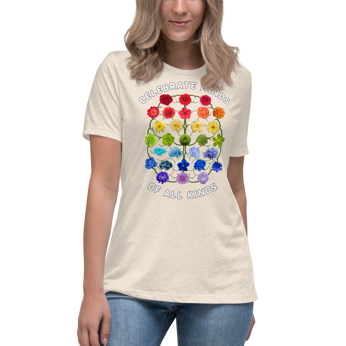 Celebrate Minds Of All Kinds Women's Relaxed T-Shirt