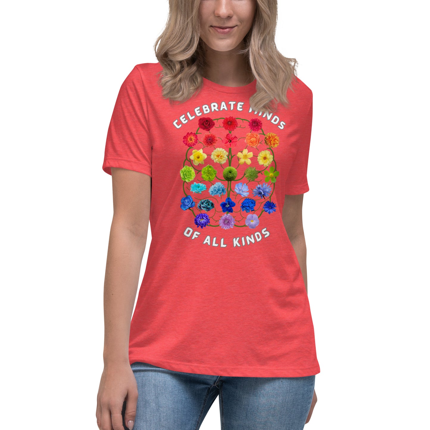 Celebrate Minds Of All Kinds Women's Relaxed T-Shirt