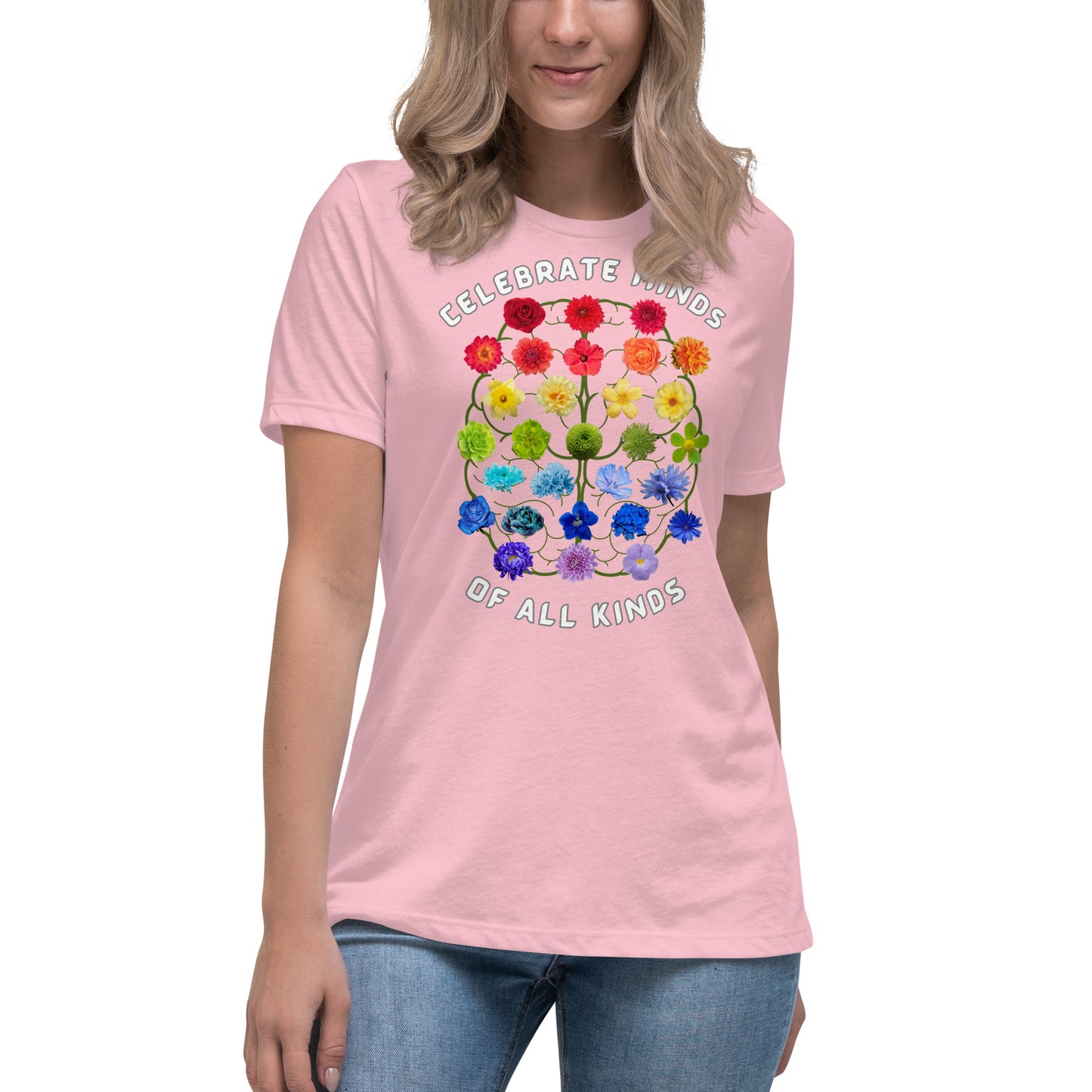 Celebrate Minds Of All Kinds Women's Relaxed T-Shirt