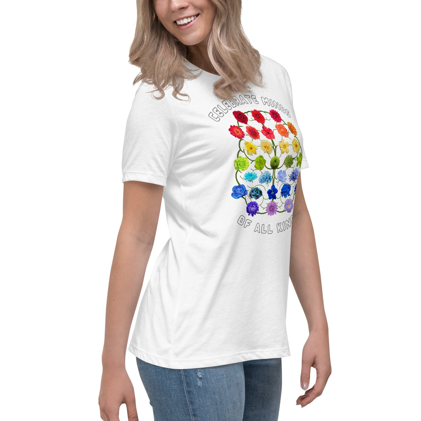 Celebrate Minds Of All Kinds Women's Relaxed T-Shirt